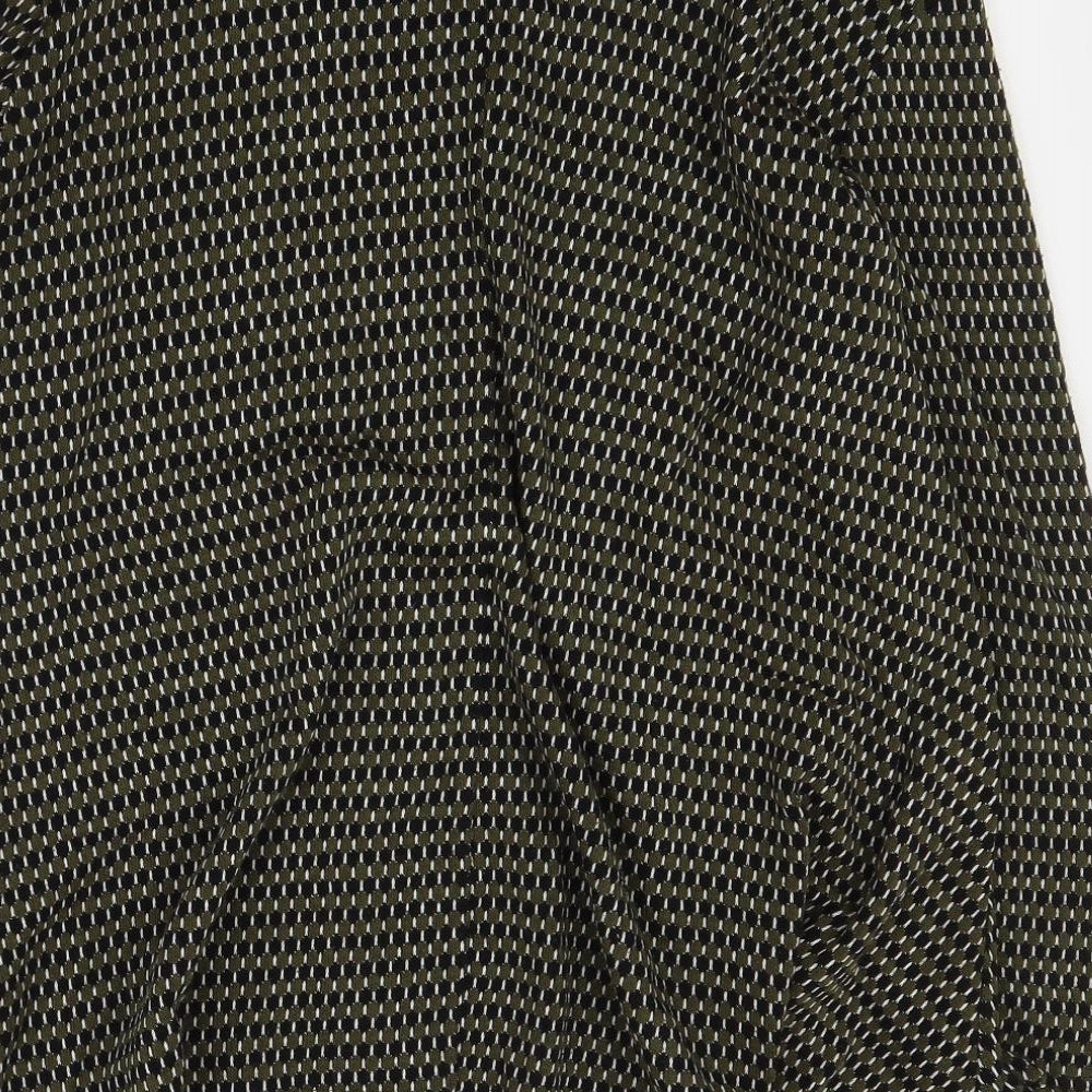 Made in Italy Womens Green Round Neck Polka Dot Acrylic Pullover Jumper Size M