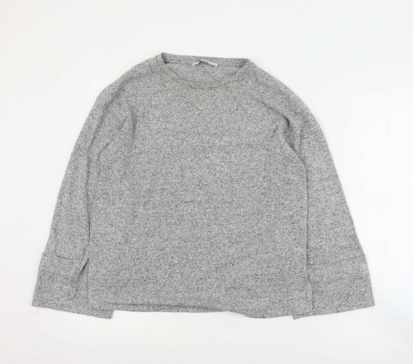 George Womens Grey Round Neck  Polyester Pullover Jumper Size XS