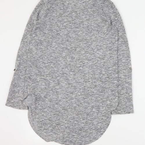 Primark Womens Grey Round Neck  Polyester Pullover Jumper Size 6