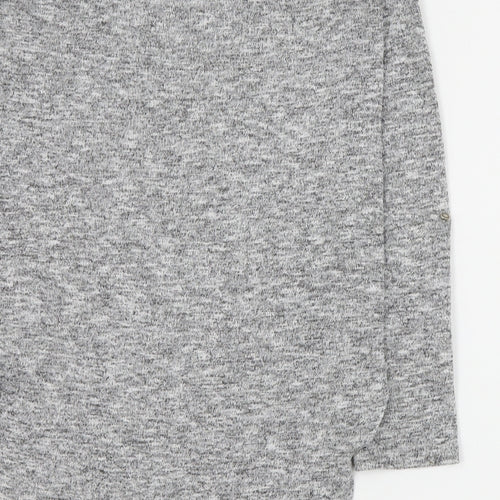 Primark Womens Grey Round Neck  Polyester Pullover Jumper Size 6