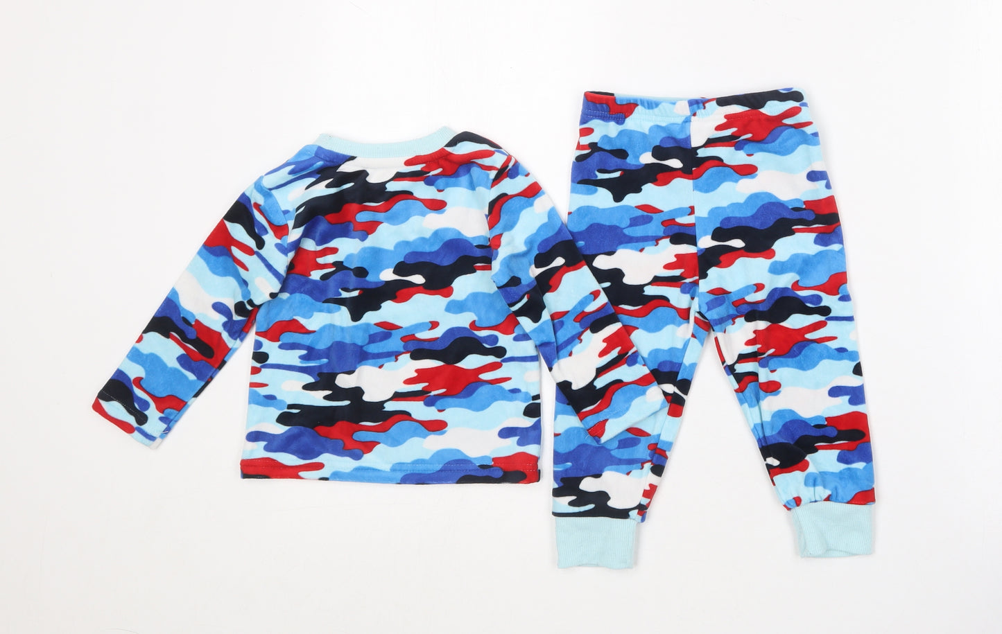 Dunnes Stores Baby Multicoloured Camouflage Polyester Cami Pyjama Set Size 6-9 Months