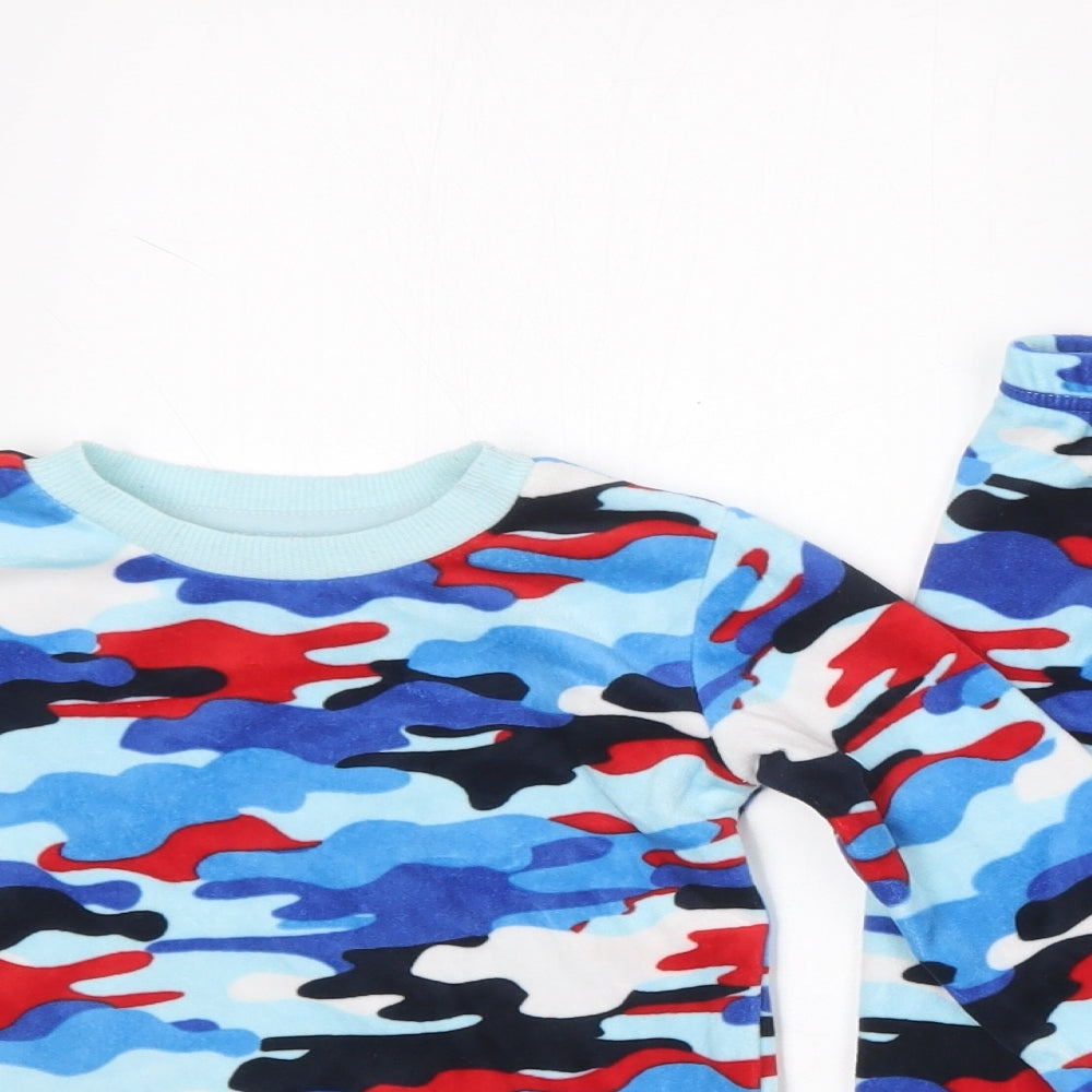 Dunnes Stores Baby Multicoloured Camouflage Polyester Cami Pyjama Set Size 6-9 Months