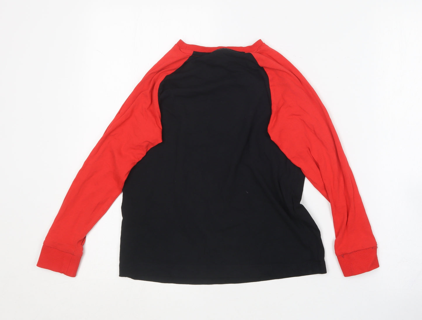 Preworn Boys Black  Cotton Basic T-Shirt Size 10 Years Round Neck  - Match attax top.
