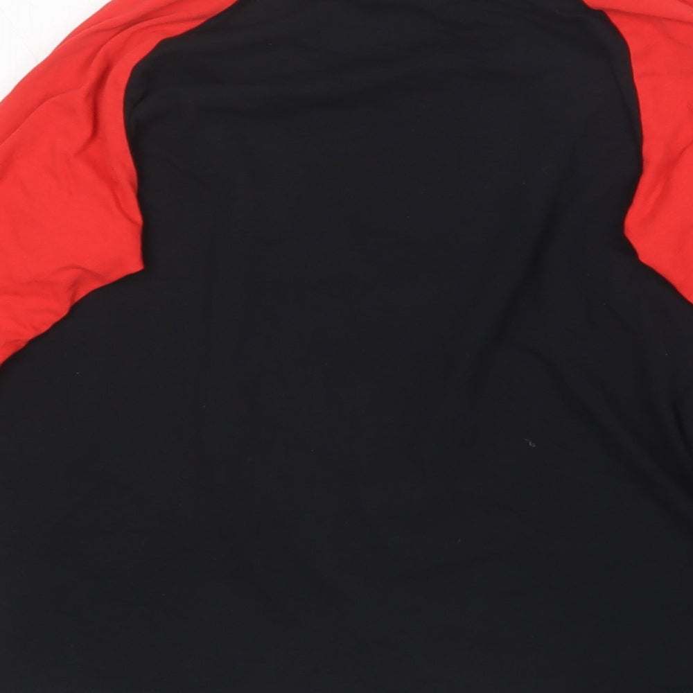 Preworn Boys Black  Cotton Basic T-Shirt Size 10 Years Round Neck  - Match attax top.