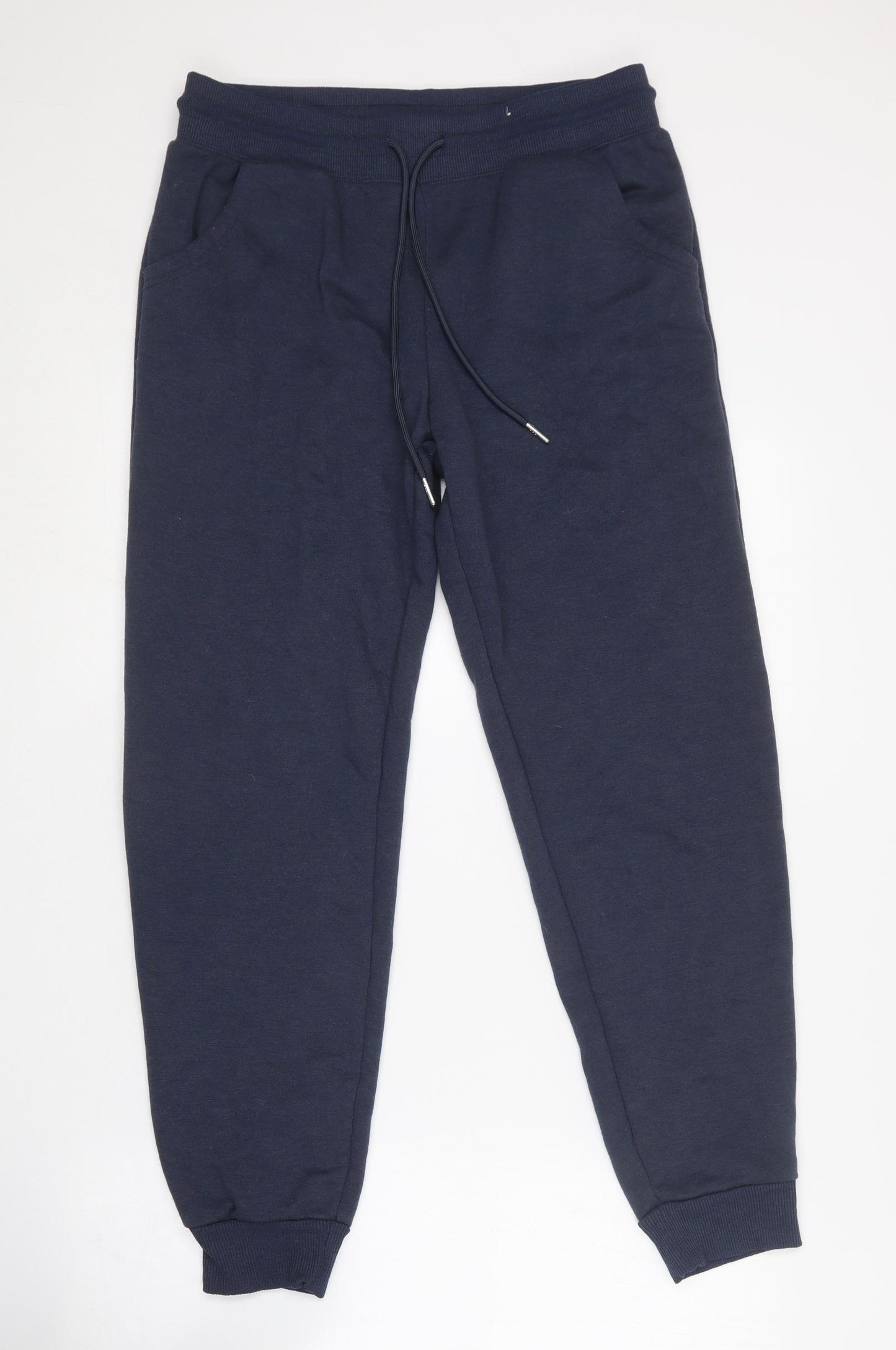 Papaya Womens Blue  Polyester Jogger Trousers Size M L26 in Regular