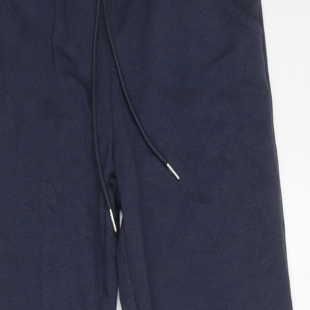 Papaya Womens Blue  Polyester Jogger Trousers Size M L26 in Regular