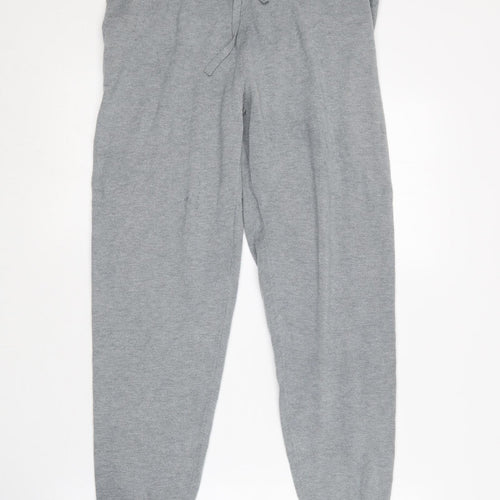 Dunnes Stores Womens Grey  Viscose Jogger Trousers Size M L26 in Regular