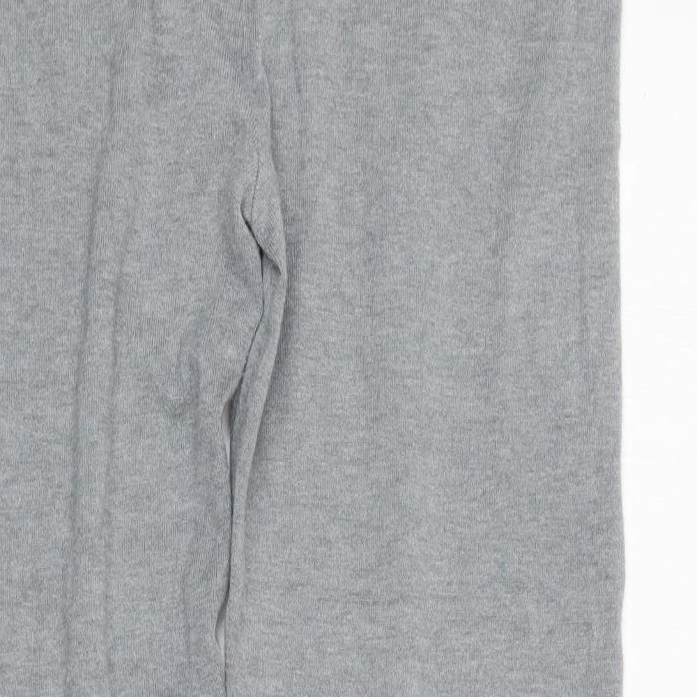 Dunnes Stores Womens Grey  Viscose Jogger Trousers Size M L26 in Regular