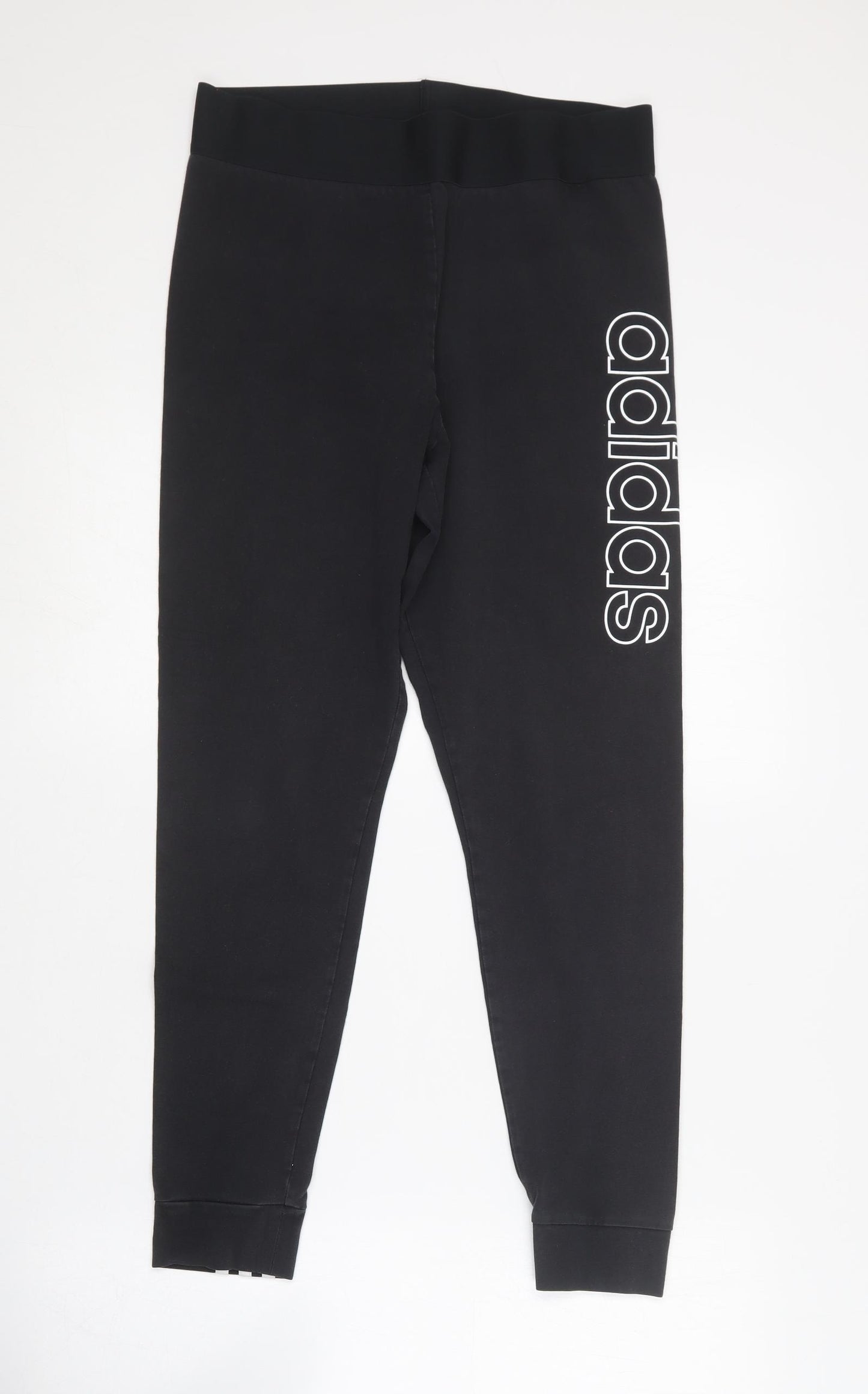 adidas Mens Black  Cotton Compression Leggings Size L L26 in Regular