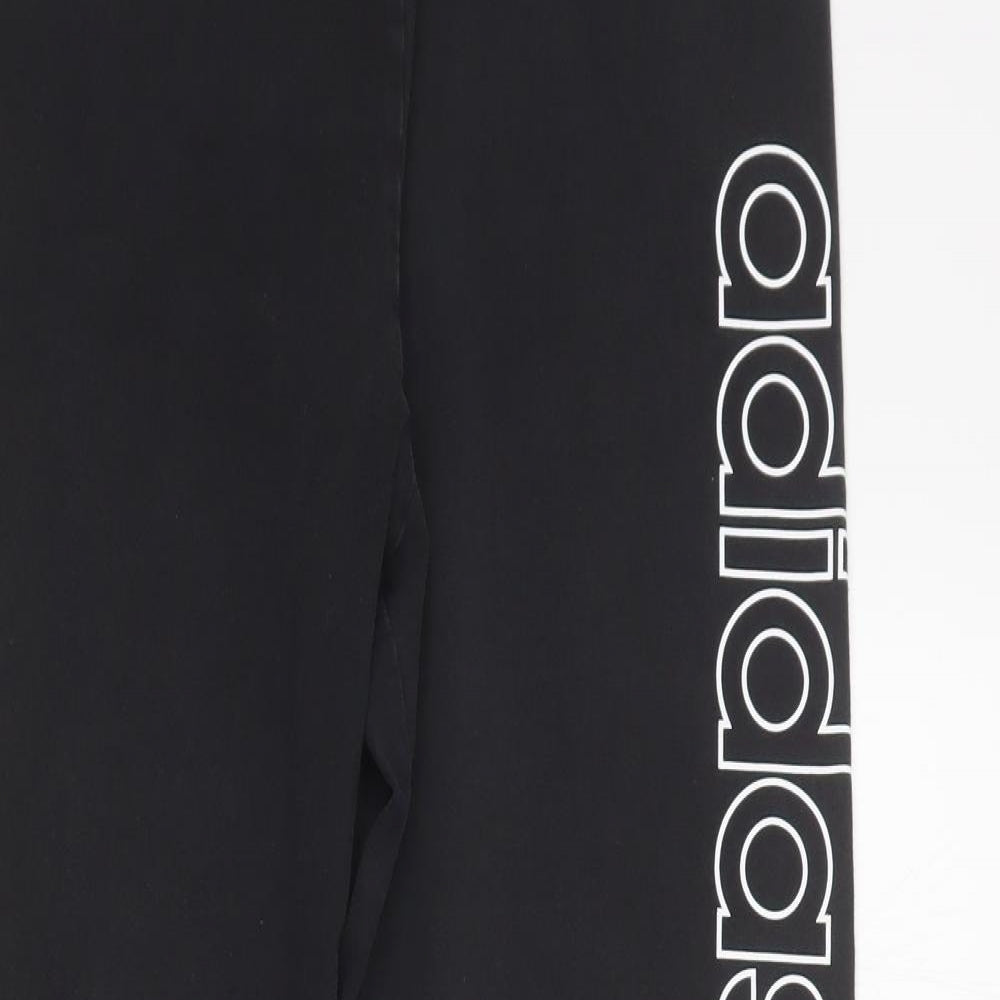 adidas Mens Black  Cotton Compression Leggings Size L L26 in Regular