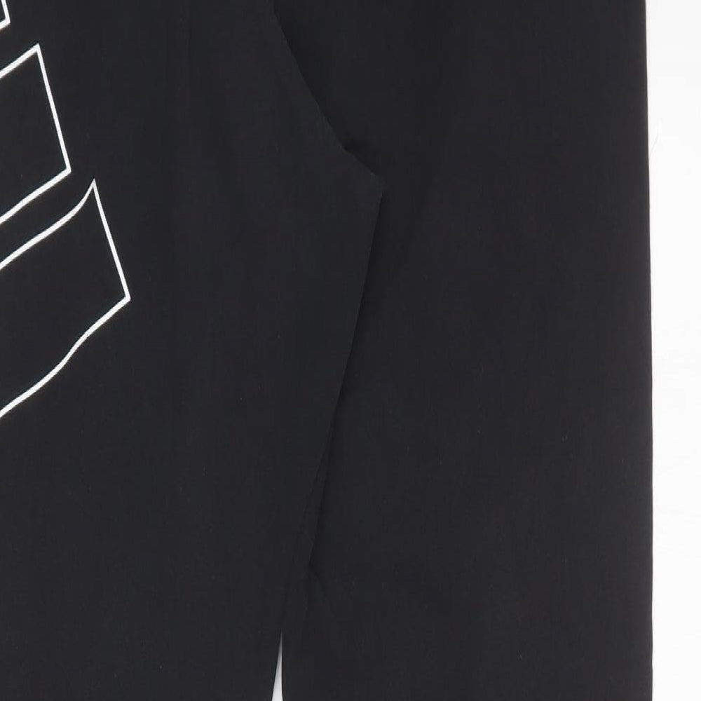 adidas Mens Black  Cotton Compression Leggings Size L L26 in Regular