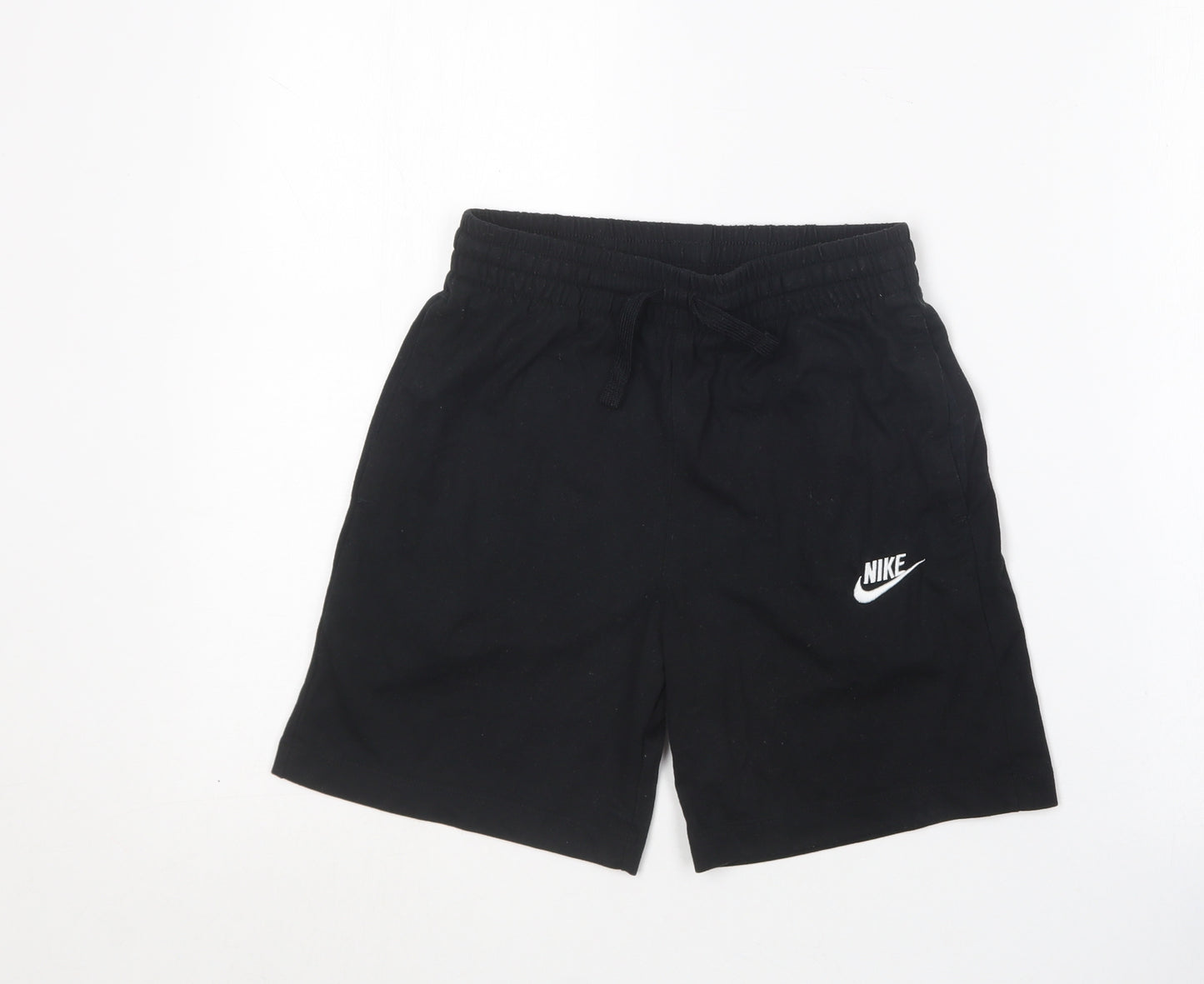 Nike Boys Black  Polyester Sweat Shorts Size M  Regular