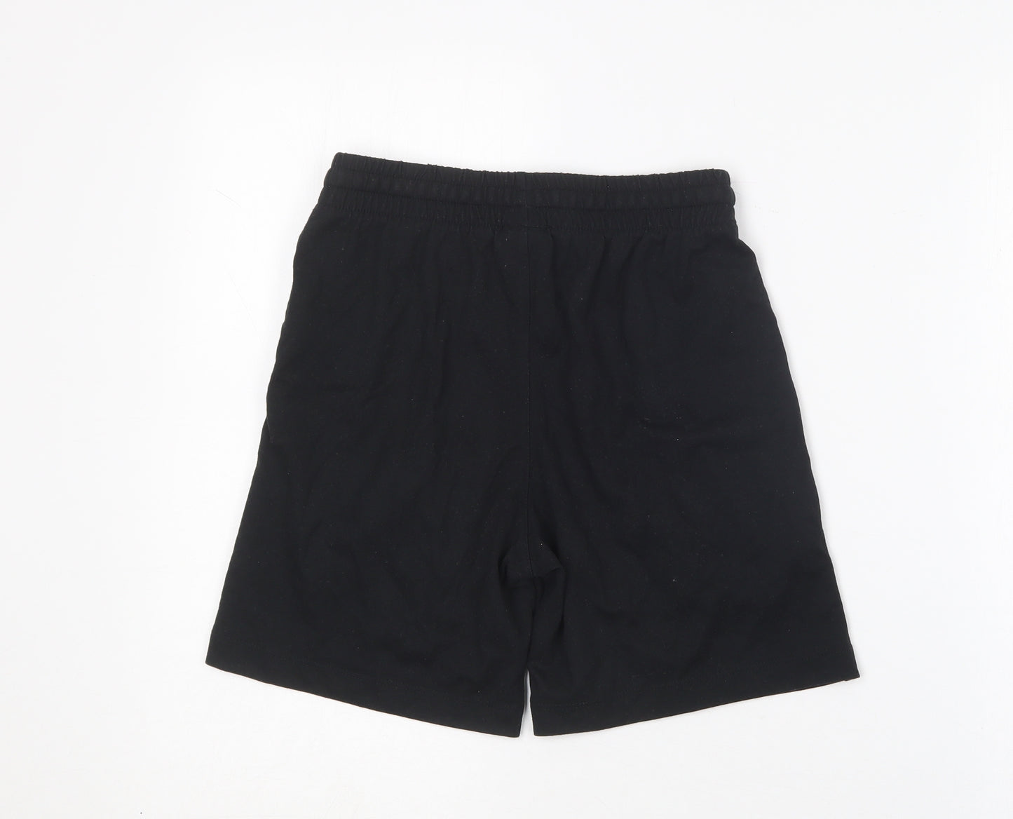 Nike Boys Black  Polyester Sweat Shorts Size M  Regular