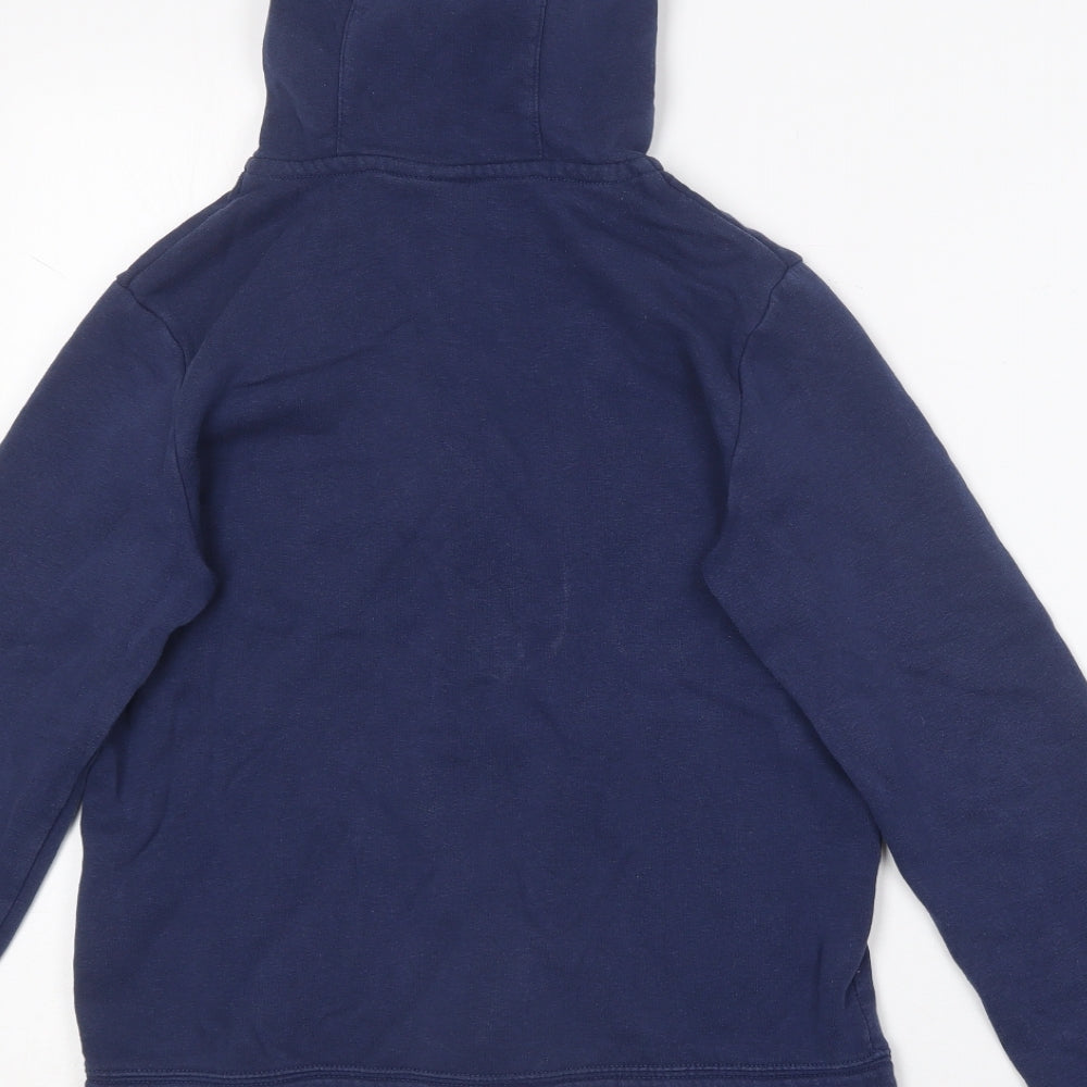 Nike Boys Blue  Cotton Full Zip Hoodie Size M