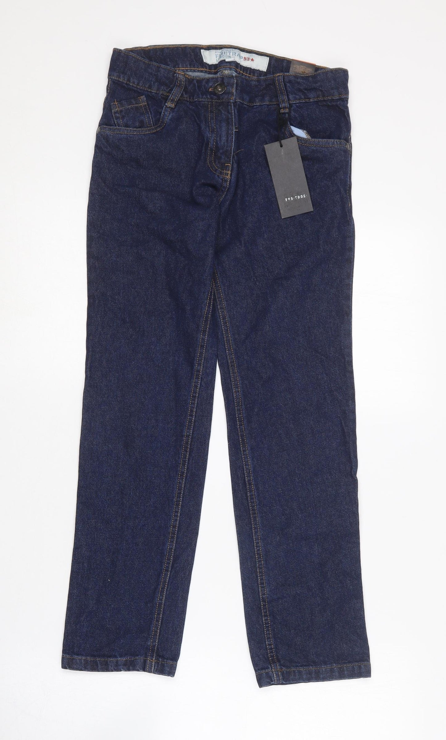Firetrap Girls Blue  Cotton Straight Jeans Size 11-12 Years  Regular