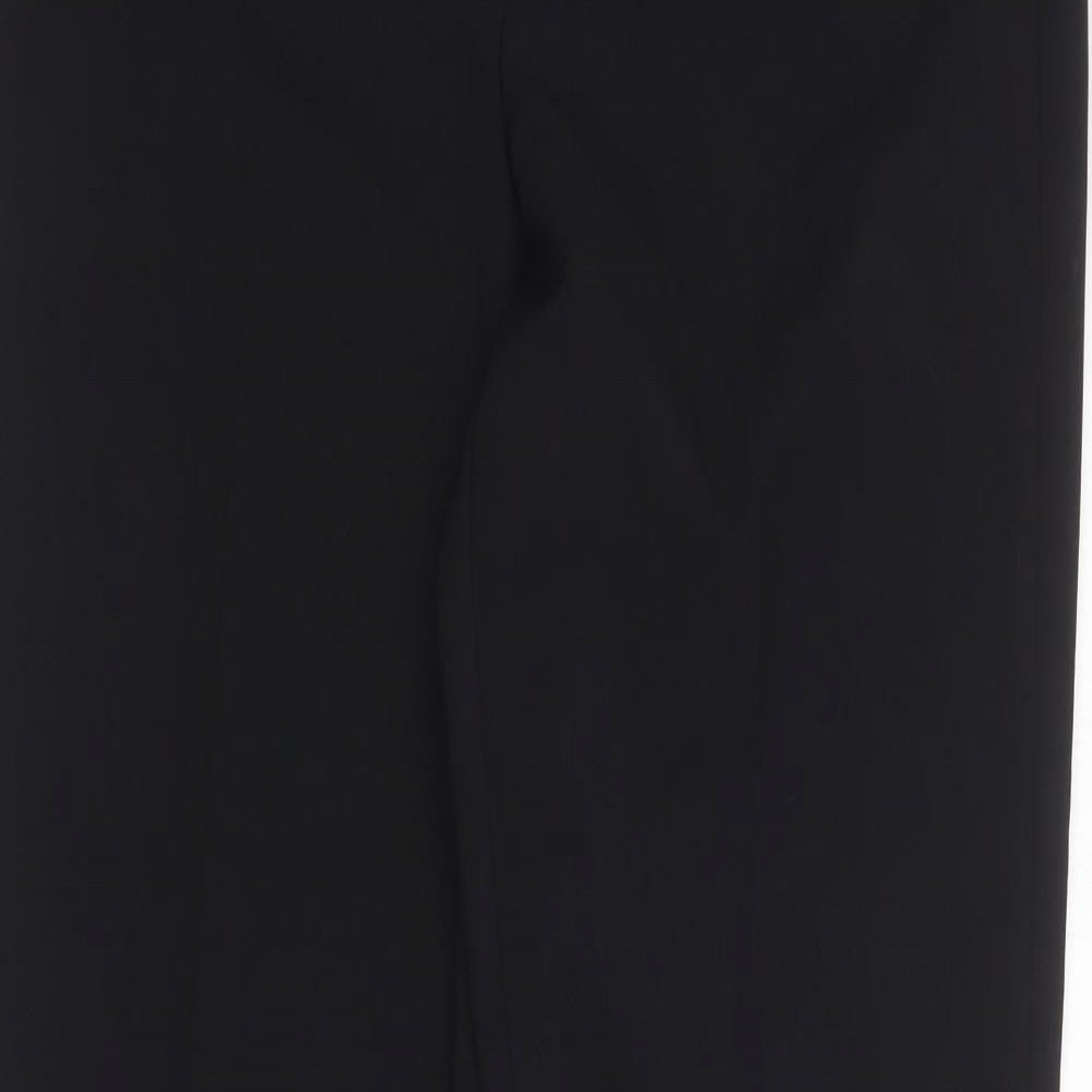 George Womens Black  Polyester Trousers  Size 10 L28 in Regular