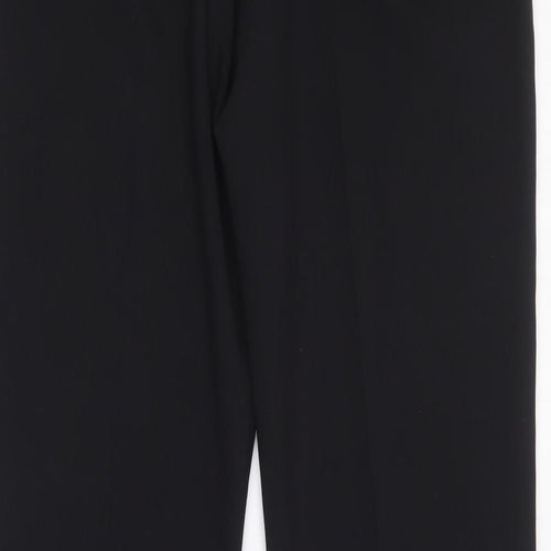 George Womens Black  Polyester Trousers  Size 10 L28 in Regular