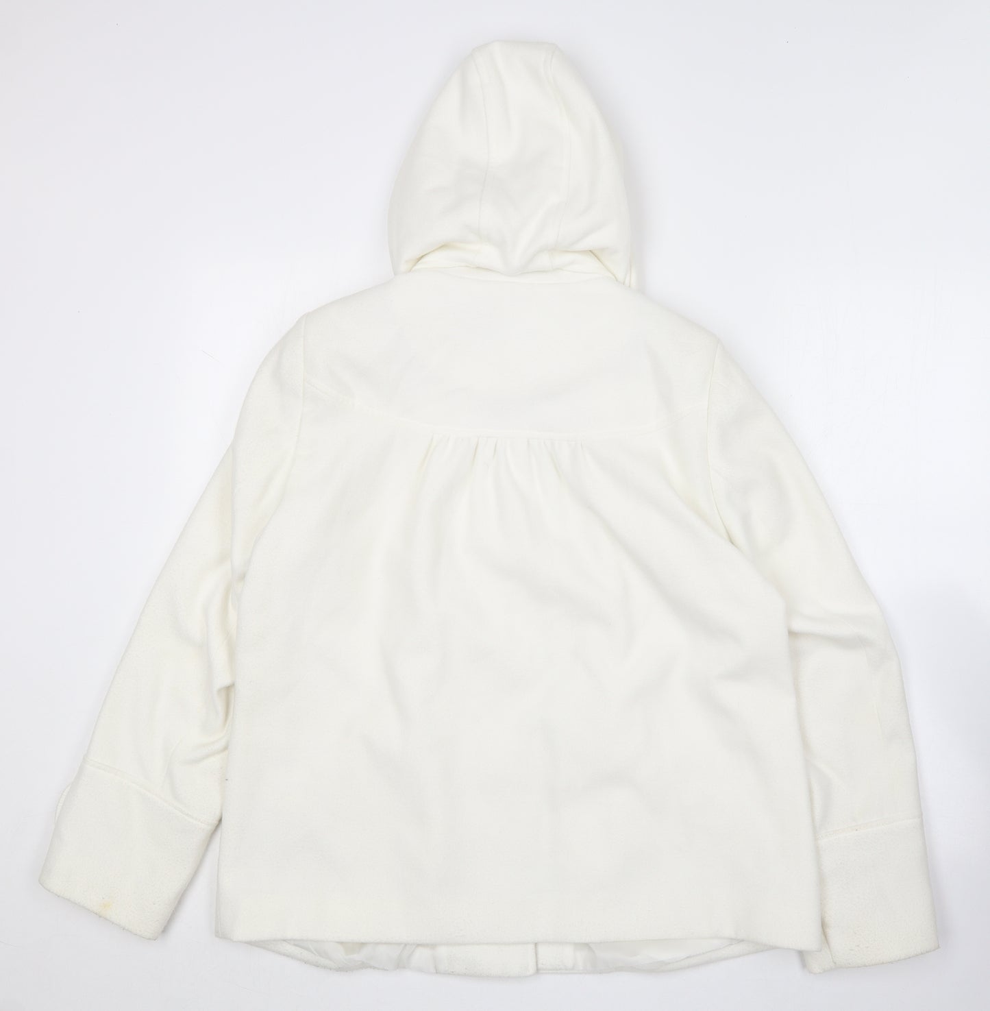 Union Blues Womens Ivory   Overcoat Coat Size 14