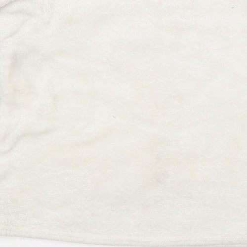 Dunnes Stores Girls White Round Neck  Polyester Pullover Jumper Size 7-8 Years   - Christmas Jumperq