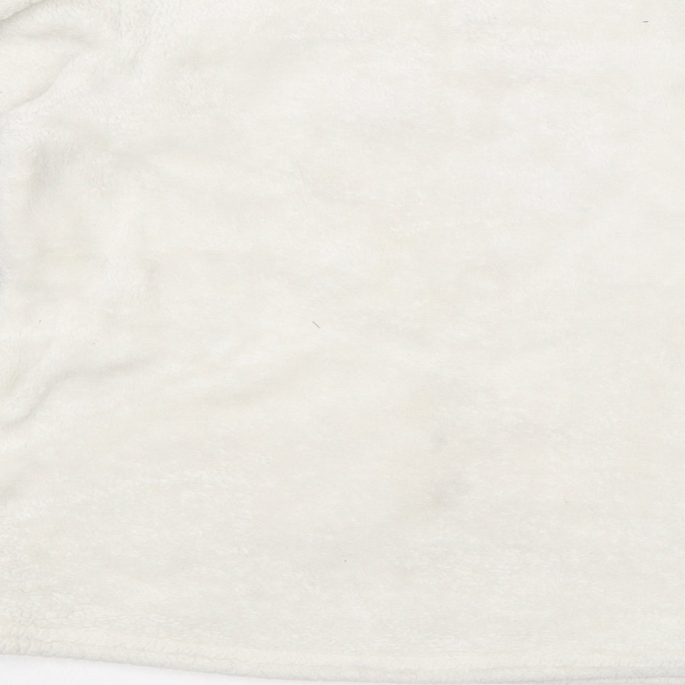 Dunnes Stores Girls White Round Neck  Polyester Pullover Jumper Size 7-8 Years   - Christmas Jumperq