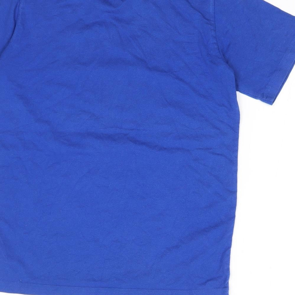 Converse Boys Blue  Cotton Jersey T-Shirt Size 8-9 Years Crew Neck Pullover