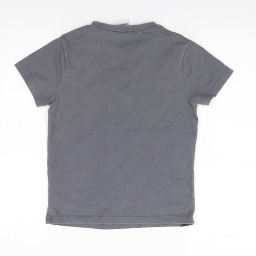 Matalan Boys Grey  100% Cotton Jersey T-Shirt Size 9 Years Crew Neck Pullover - Transformers
