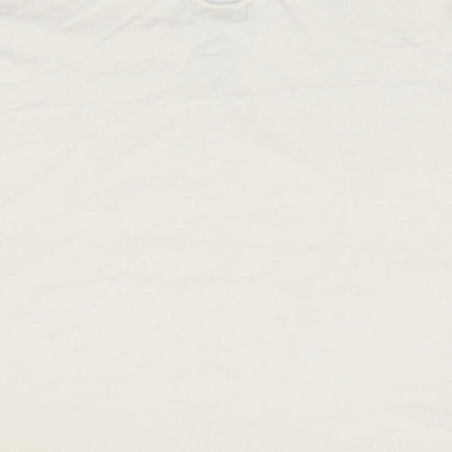 Wild Honey Womens Ivory V-Neck  Rayon Pullover Jumper Size S
