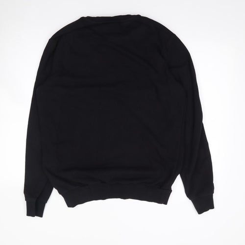 F&F Womens Black  Cotton Pullover Sweatshirt Size L  Pullover - Rainbow