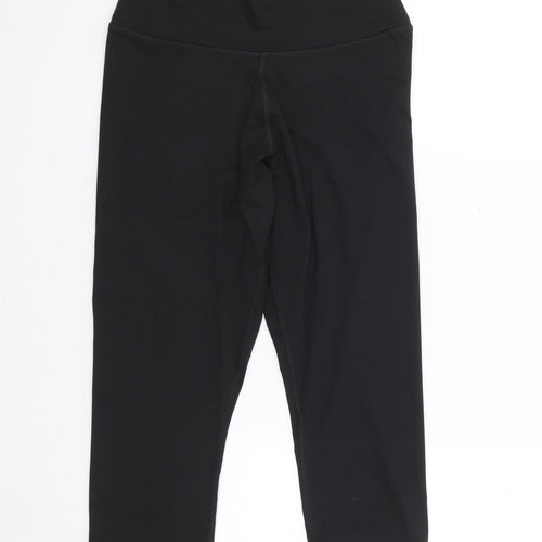Crivit Mens Black  Polyamide Cropped Leggings Size M L17 in Regular