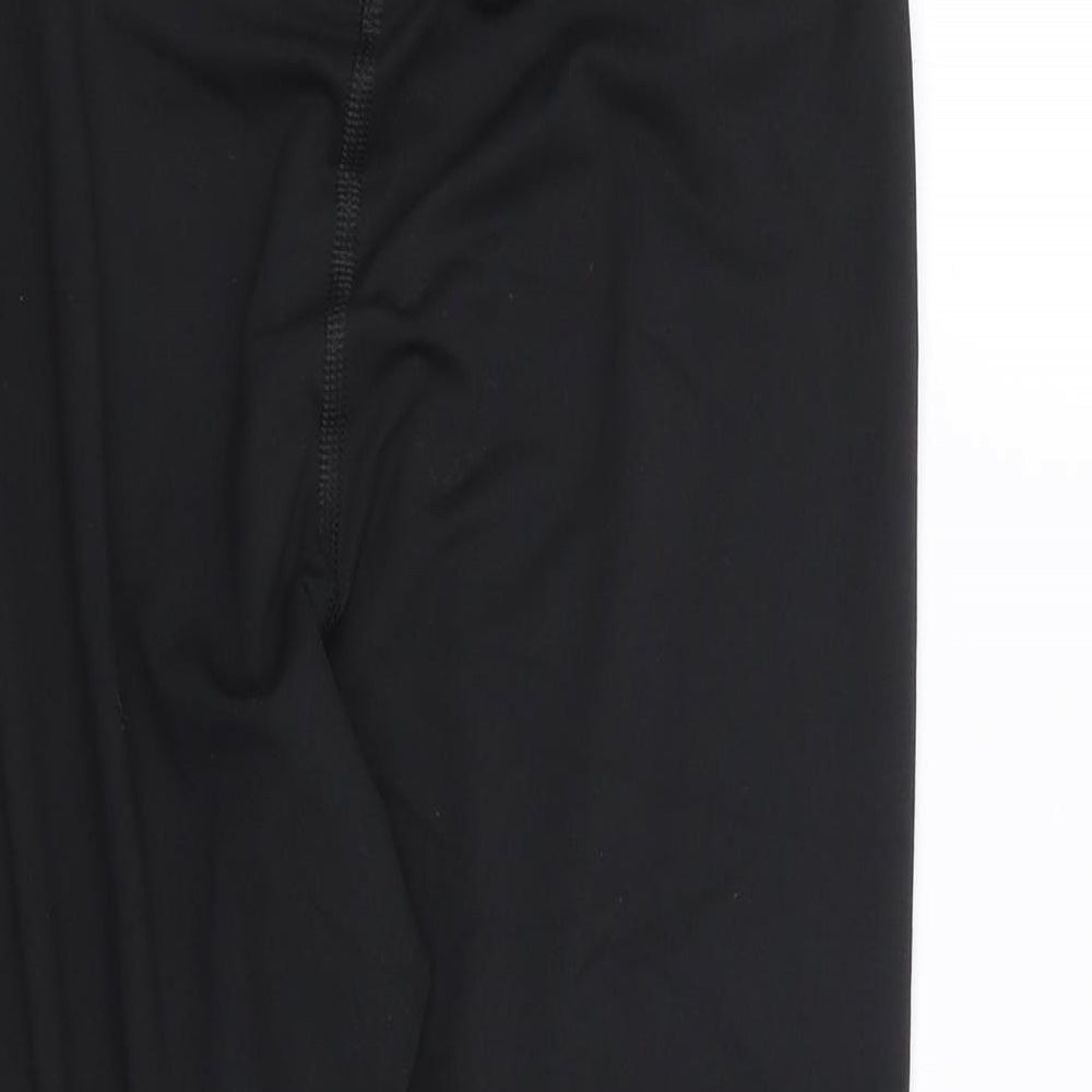 Crivit Mens Black  Polyamide Cropped Leggings Size M L17 in Regular