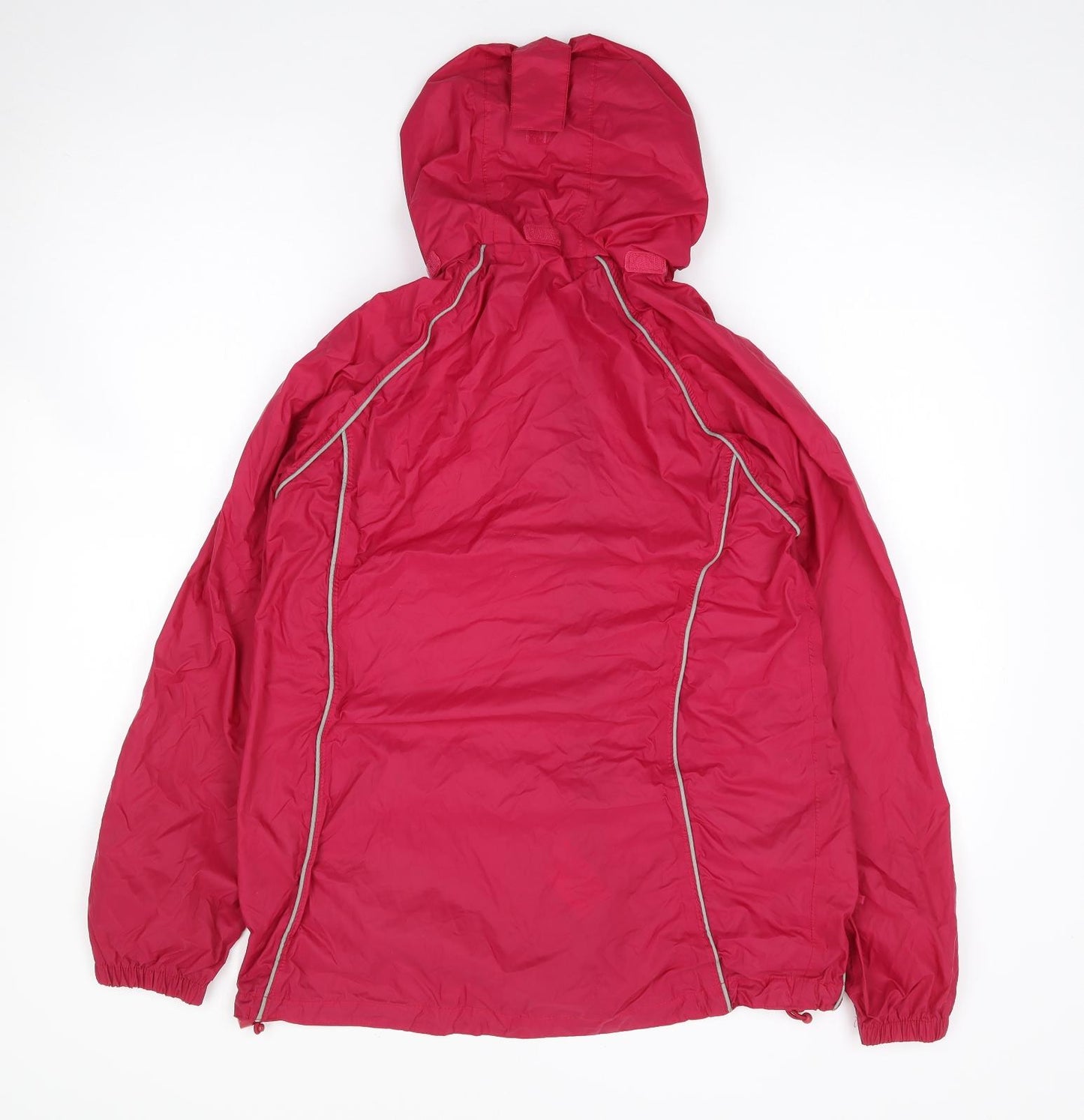 Mountain Life Womens Pink   Rain Coat Coat Size 8  Zip