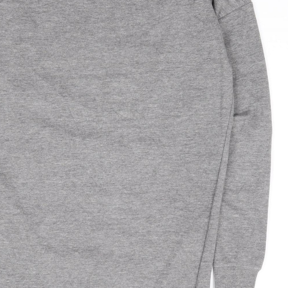 TRF Womens Grey Crew Neck  Polyester Pullover Jumper Size S