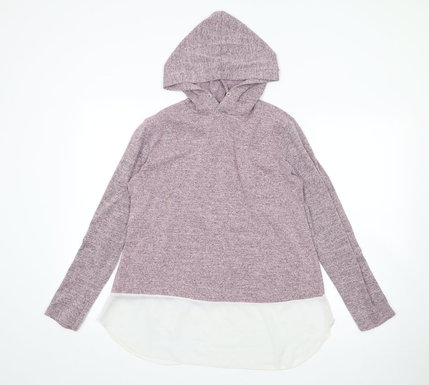 Ayanapa Womens Purple  Viscose Pullover Hoodie Size S  Pullover