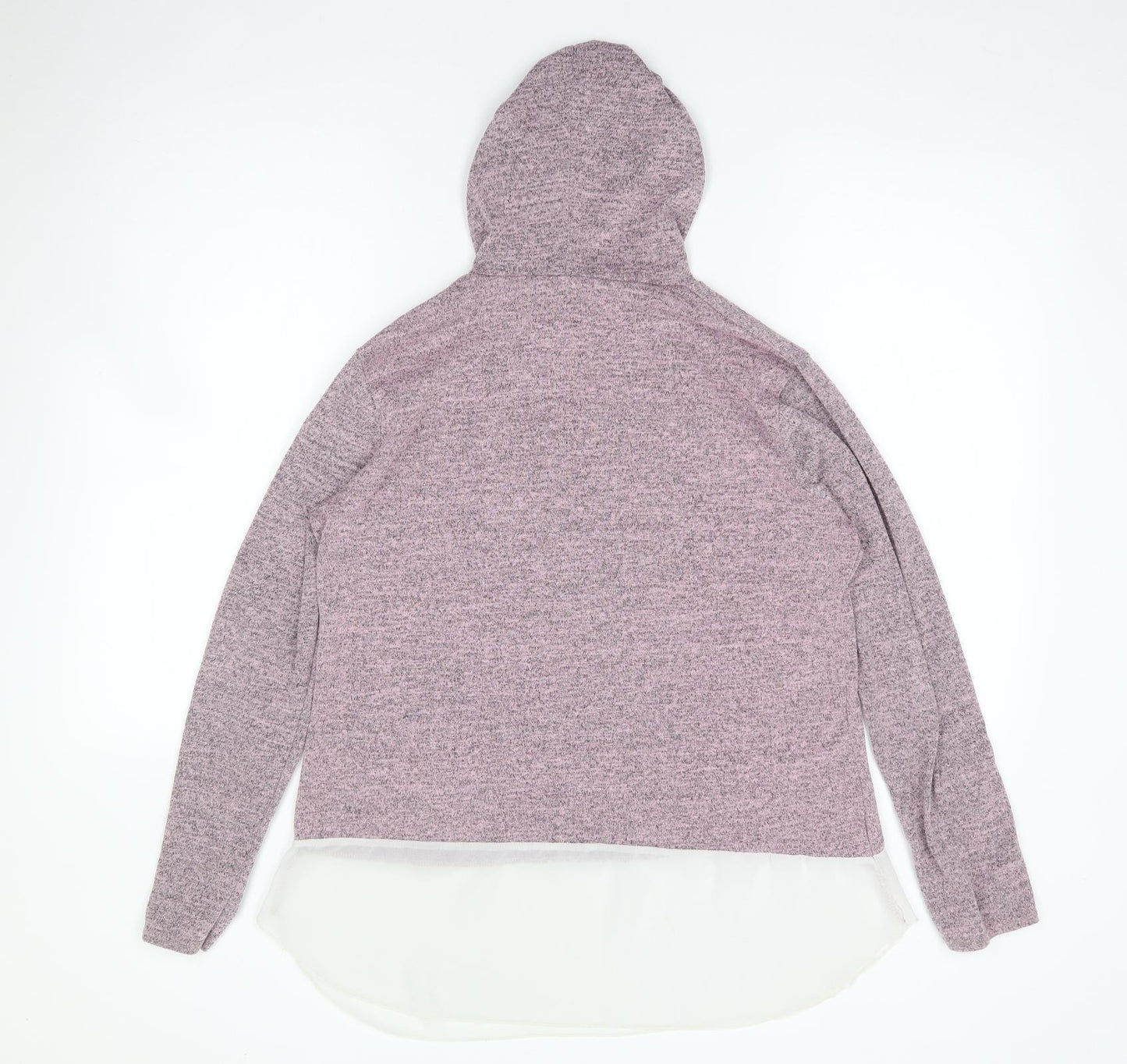 Ayanapa Womens Purple  Viscose Pullover Hoodie Size S  Pullover