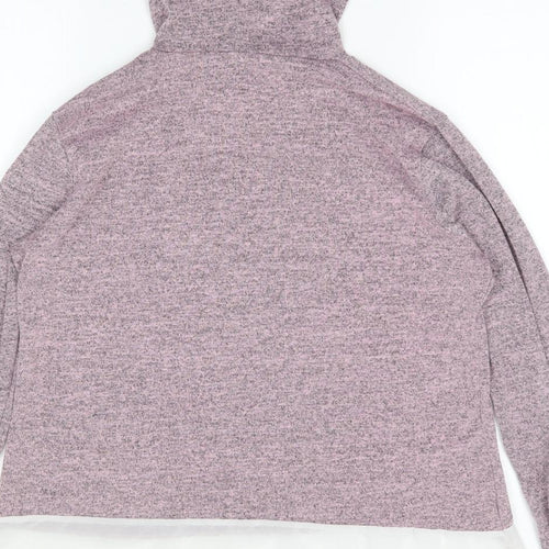 Ayanapa Womens Purple  Viscose Pullover Hoodie Size S  Pullover