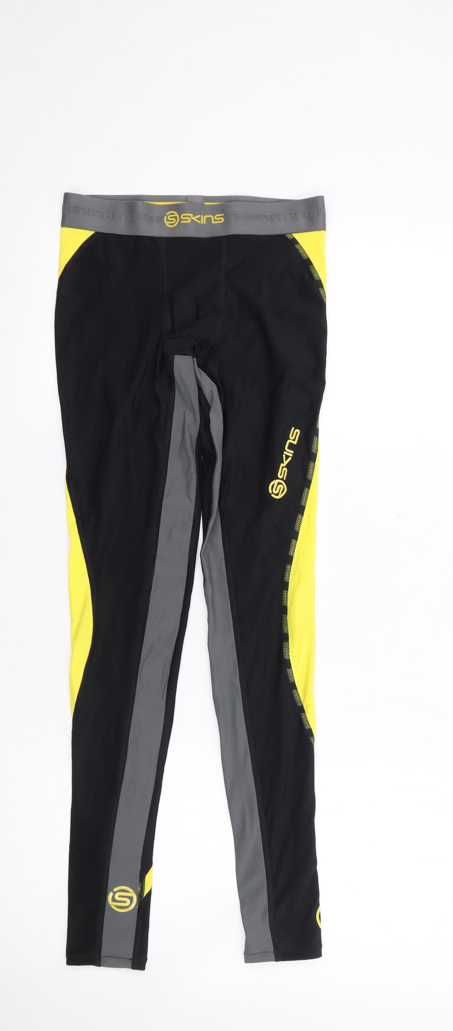 Skins Womens Black  Nylon Capri Leggings Size S L26 in Regular