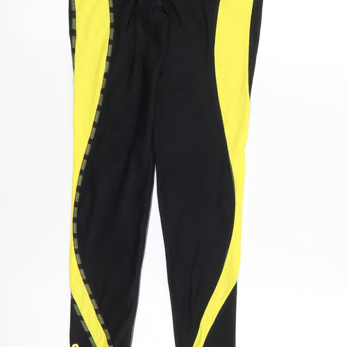 Skins Womens Black  Nylon Capri Leggings Size S L26 in Regular
