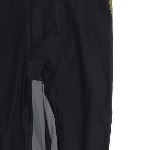 Skins Womens Black  Nylon Capri Leggings Size S L26 in Regular