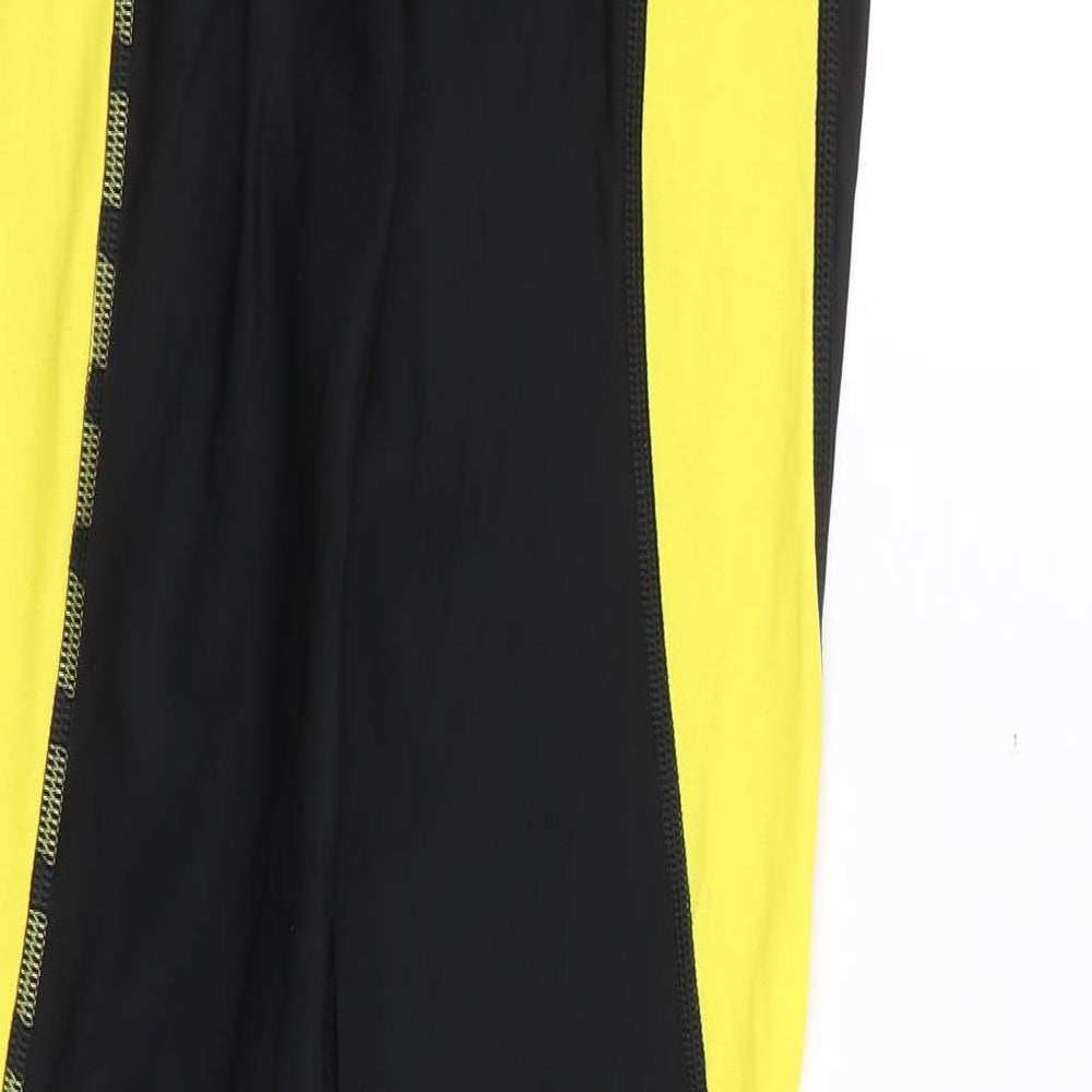 Skins Womens Black  Nylon Capri Leggings Size S L26 in Regular