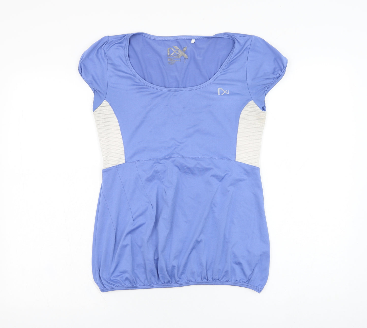 NEXT Womens Blue  Polyester Basic T-Shirt Size 12 Round Neck