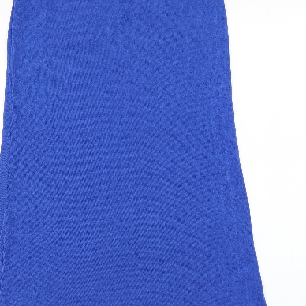 SheIn Womens Blue  Polyester Straight & Pencil Skirt Size 8