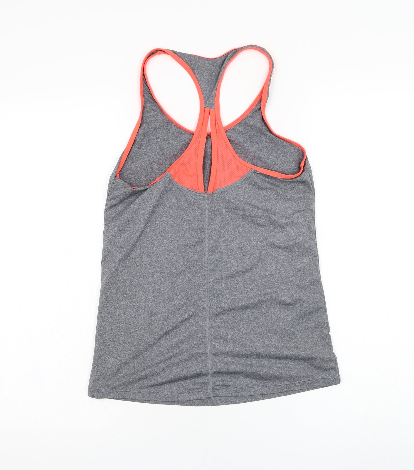 Millie & gym Womens Grey  Polyester Basic Tank Size XS Round Neck Pullover