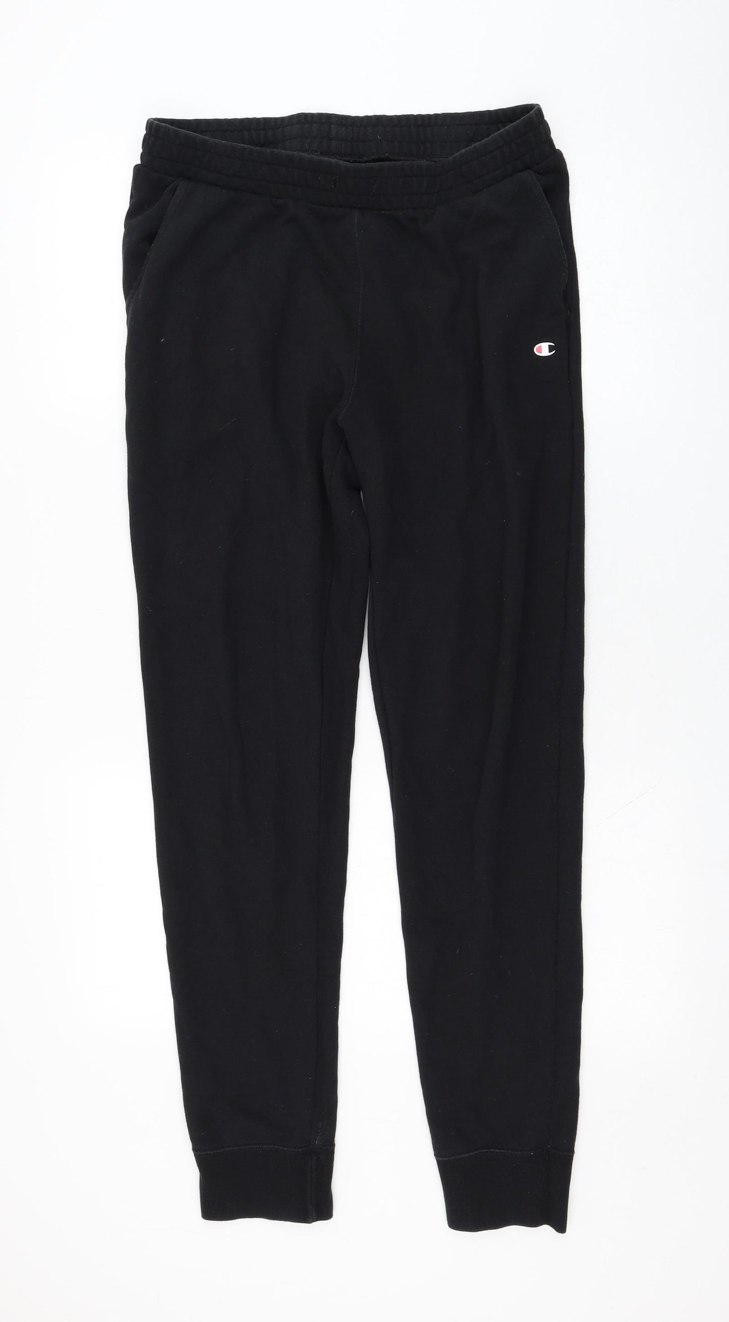 Champion Mens Black  Cotton Jogger Trousers Size M L30 in Regular
