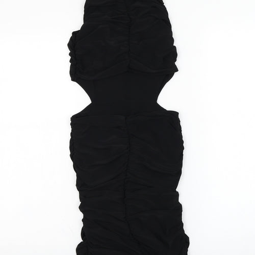 Stylewise Womens Black  Polyester Pencil Dress  Size 8  V-Neck Pullover