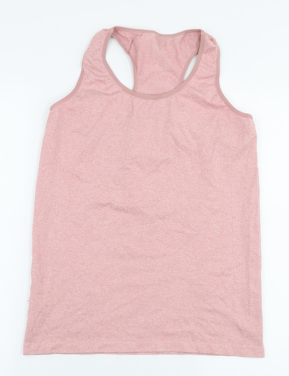 Dunnes Stores Womens Pink  Nylon Basic Tank Size M Round Neck Pullover