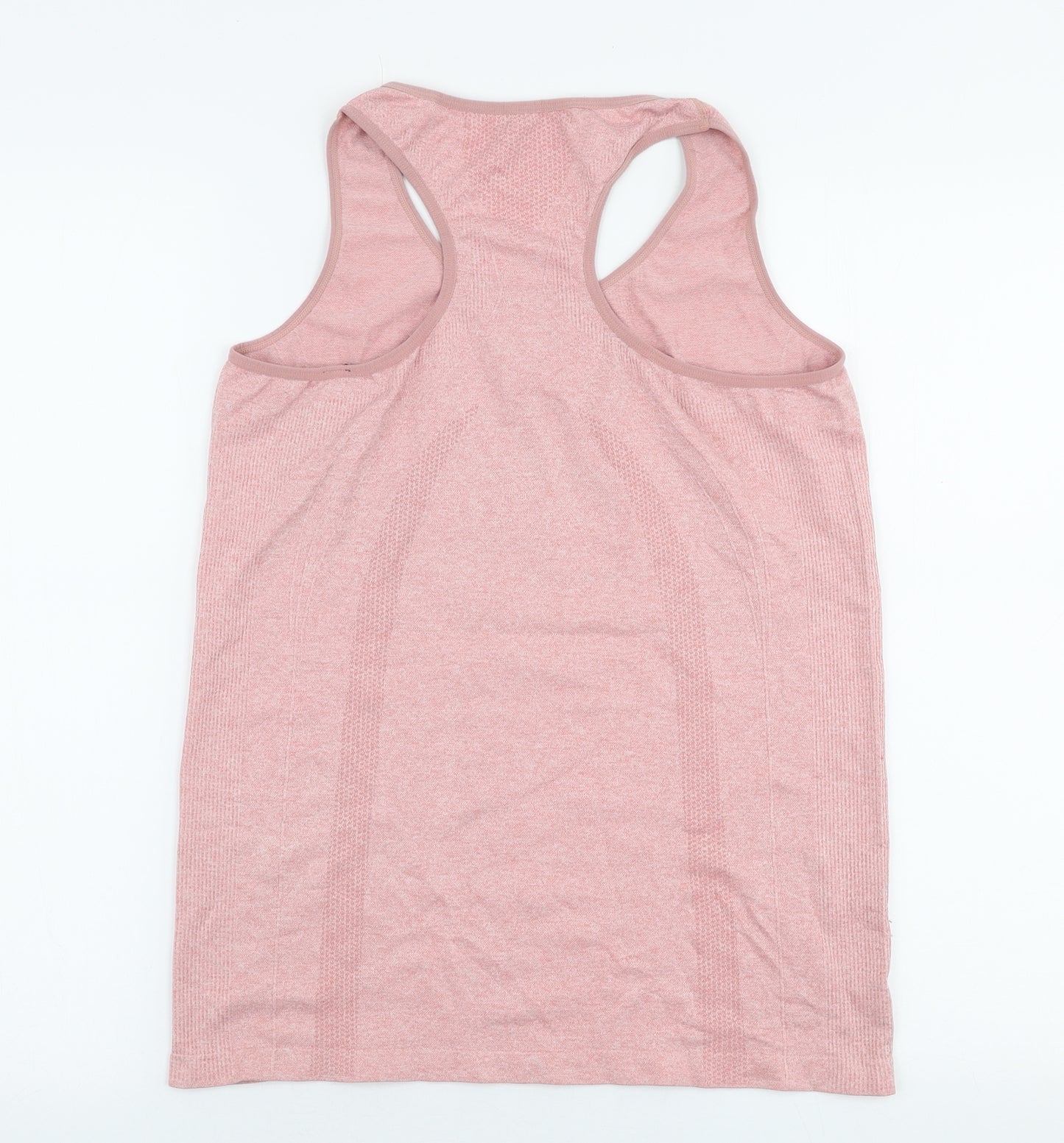 Dunnes Stores Womens Pink  Nylon Basic Tank Size M Round Neck Pullover