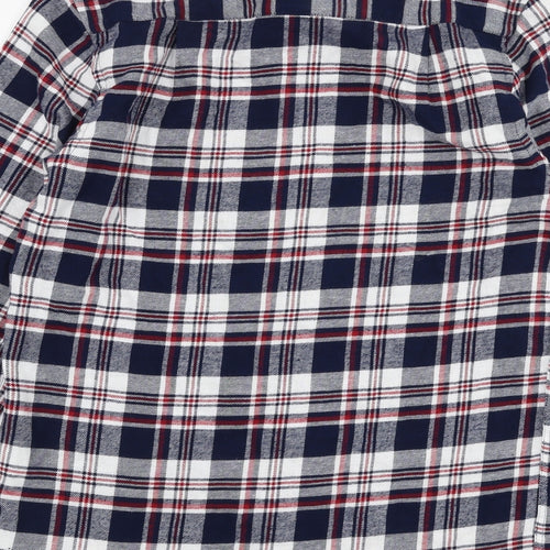 Cedar Wood State Mens Multicoloured Plaid Cotton  Button-Up Size XS Collared Button