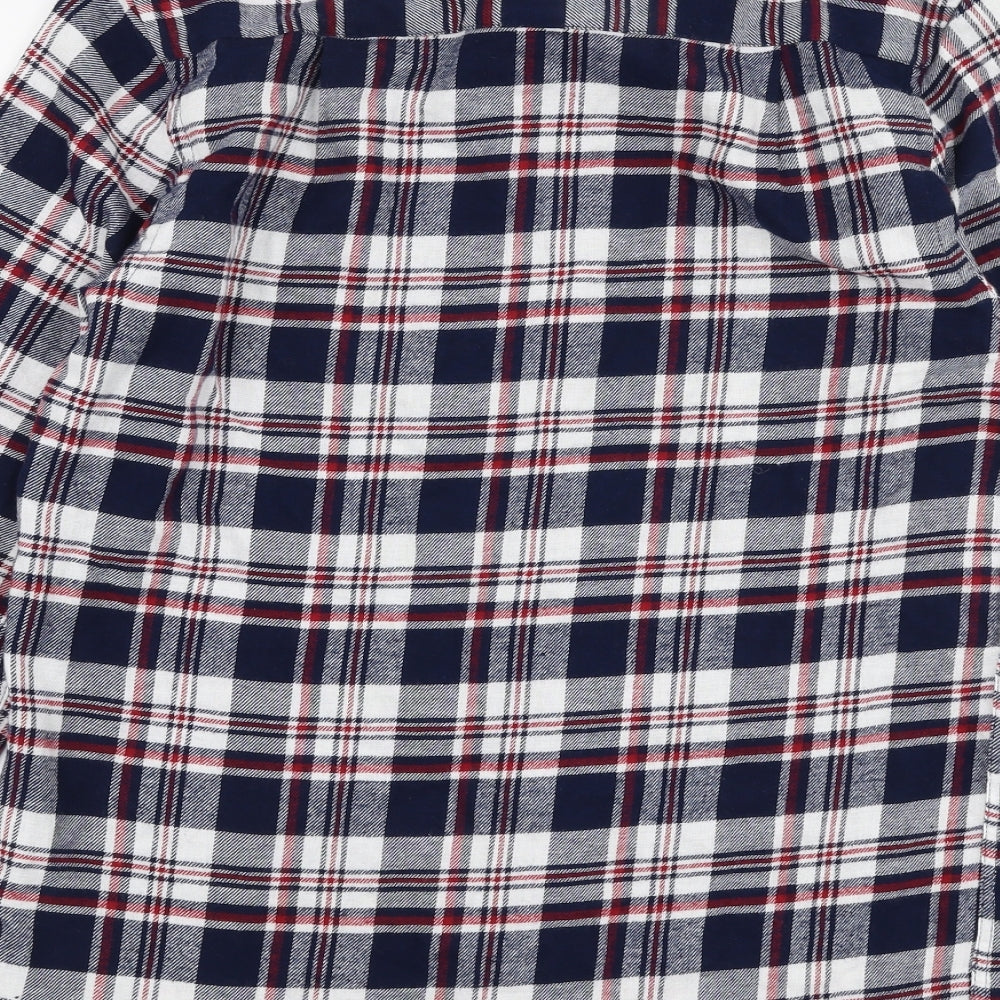 Cedar Wood State Mens Multicoloured Plaid Cotton  Button-Up Size XS Collared Button