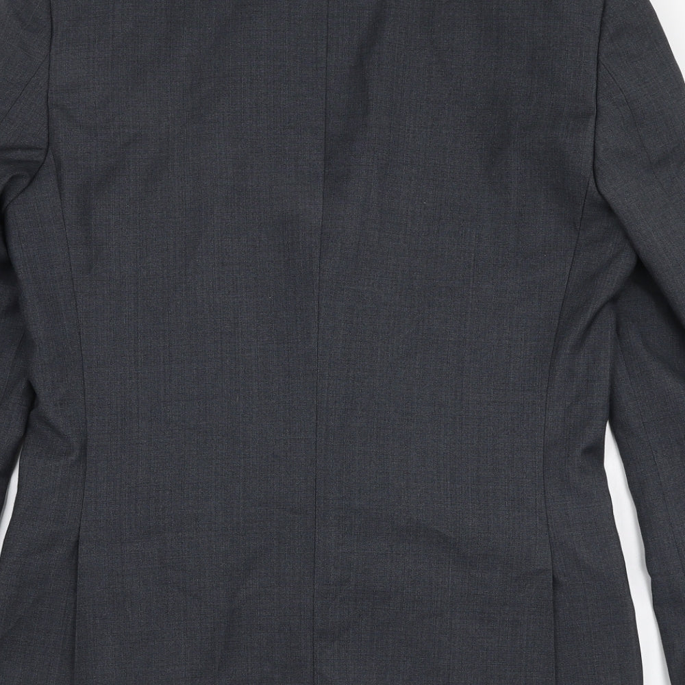 River Island Mens Grey  Polyester Jacket Suit Jacket Size 36