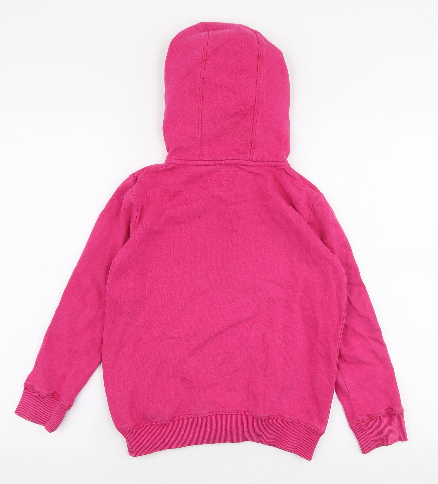 NEXT Girls Pink  Cotton Full Zip Hoodie Size 9 Years  Zip